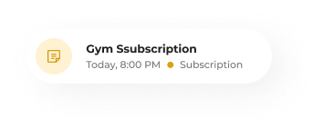 Calendar reminder card
